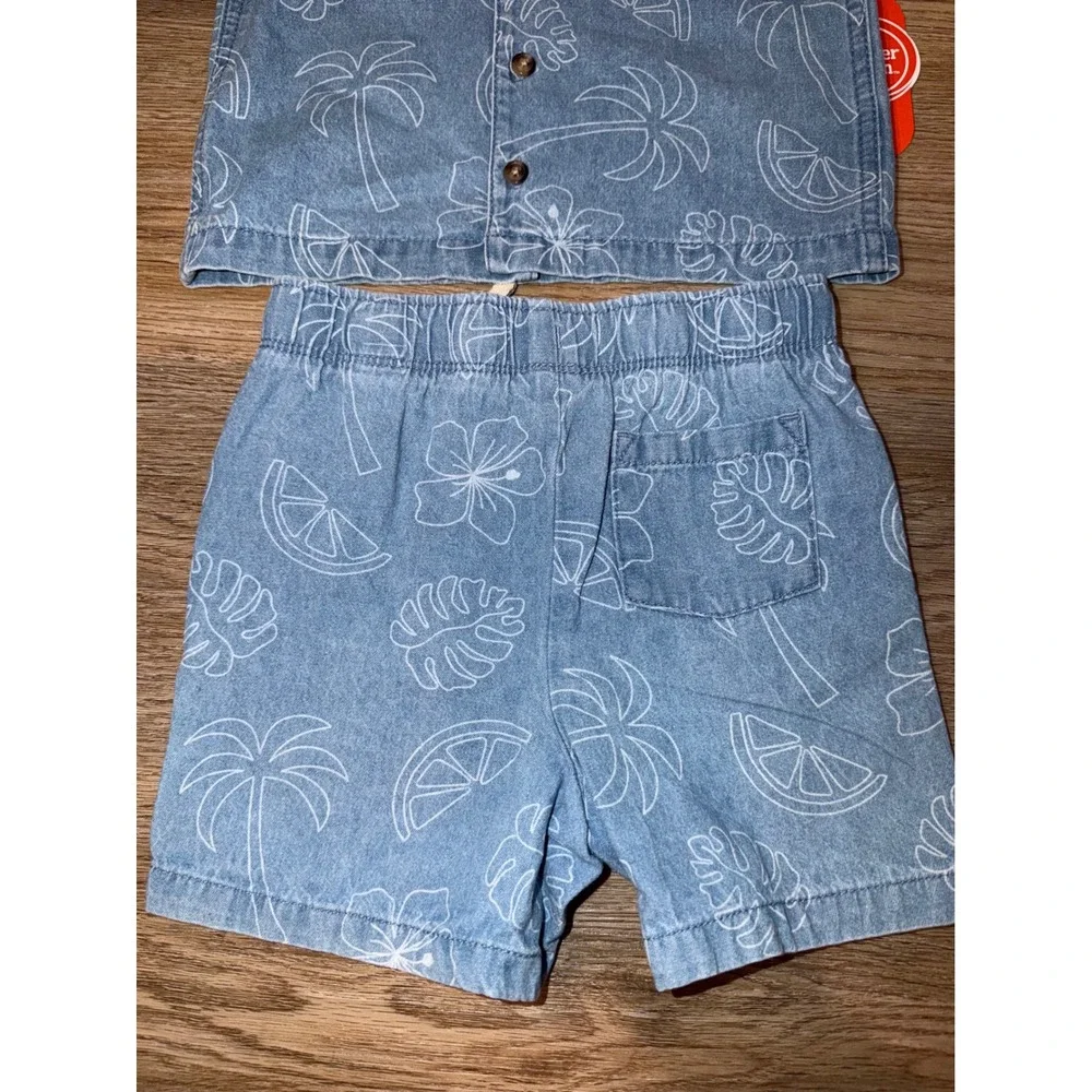 Boys denim outfit set 3T